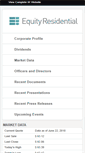 Mobile Screenshot of investors.equityapartments.com